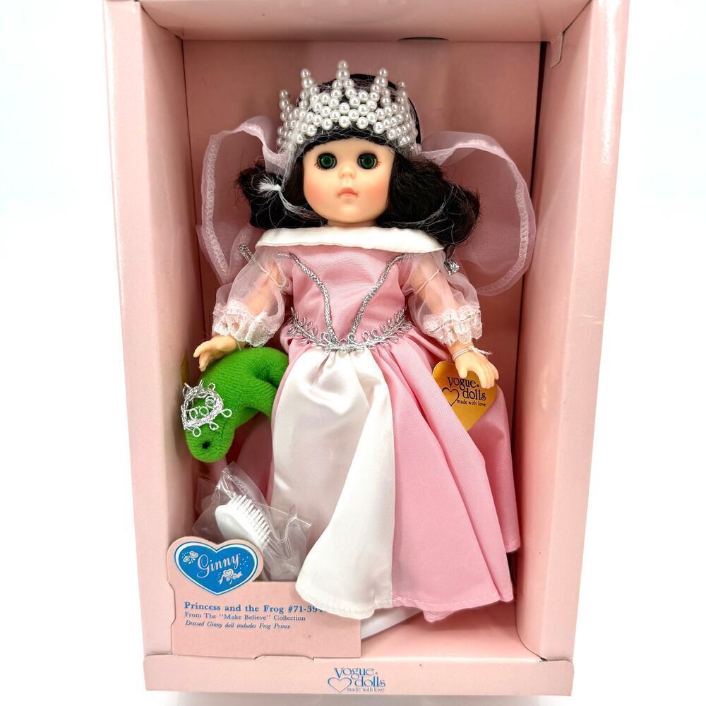 VTG 1988 Ginny Vogue 8 in. Hard Vinyl Collectors Doll NOS Princess Frog 71-3940